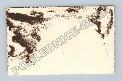 Stará fotografie děti s hračkou venku (BM26677)
