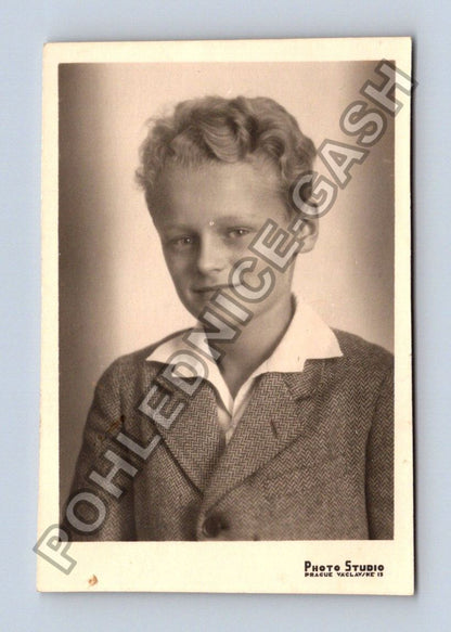 fotografie Praha chlapec v saku ateliér Photo Studio 1932 (BM26690)