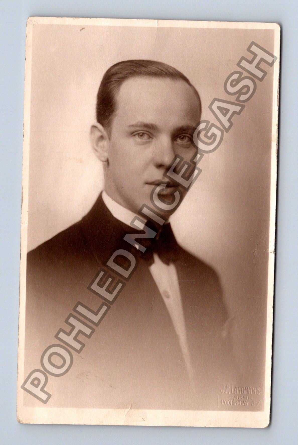 Stará fotografie Praha muž v obleku 1929 (BM26749)