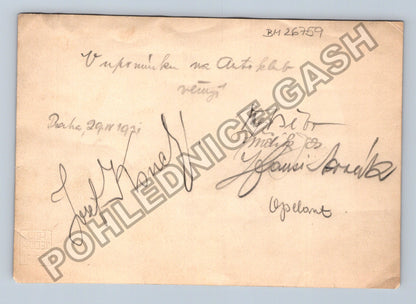 Stará fotografie Praha orchestr 1931 AUTOKLUB (BM26759)