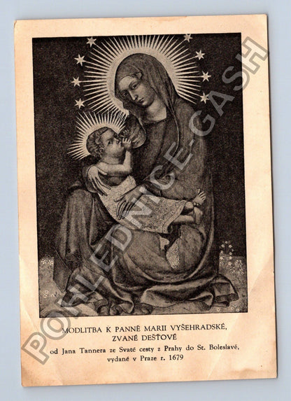 Pohlednice Vyšehrad Madona s dítětem Modlitba Dešťová (BM26780)