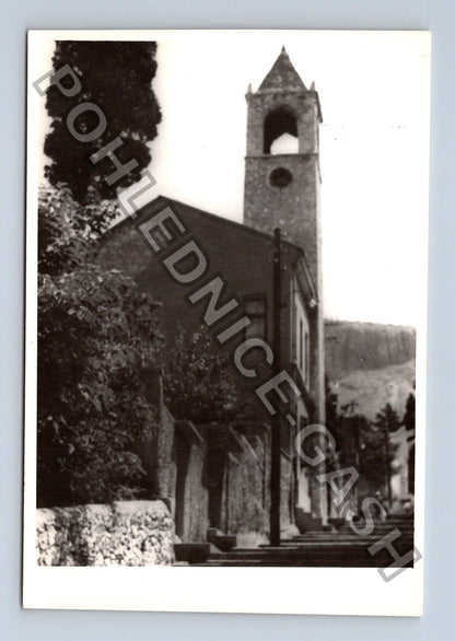 Stará fotografie kostel s věží (BM26811)