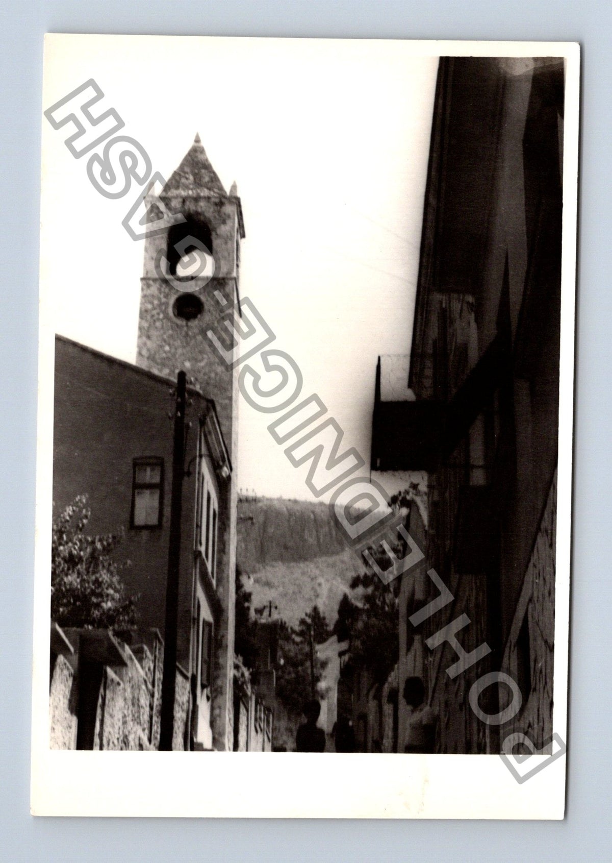 Stará fotografie budova s věží (BM26812)