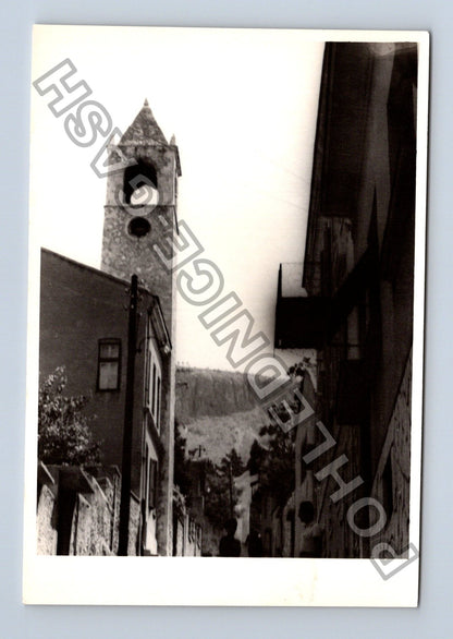 Stará fotografie budova s věží (BM26812)
