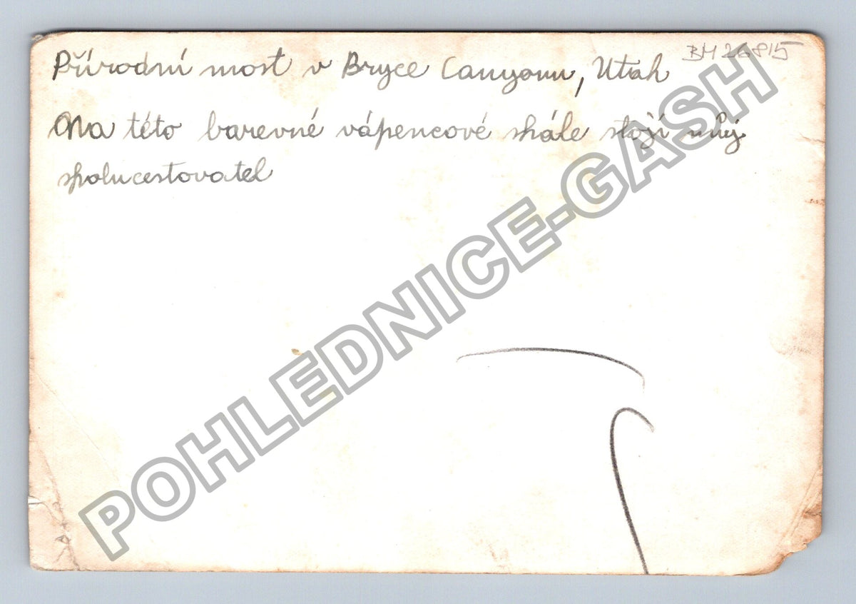 Stará fotografie Bryce Canyon přírodní most (BM26815)