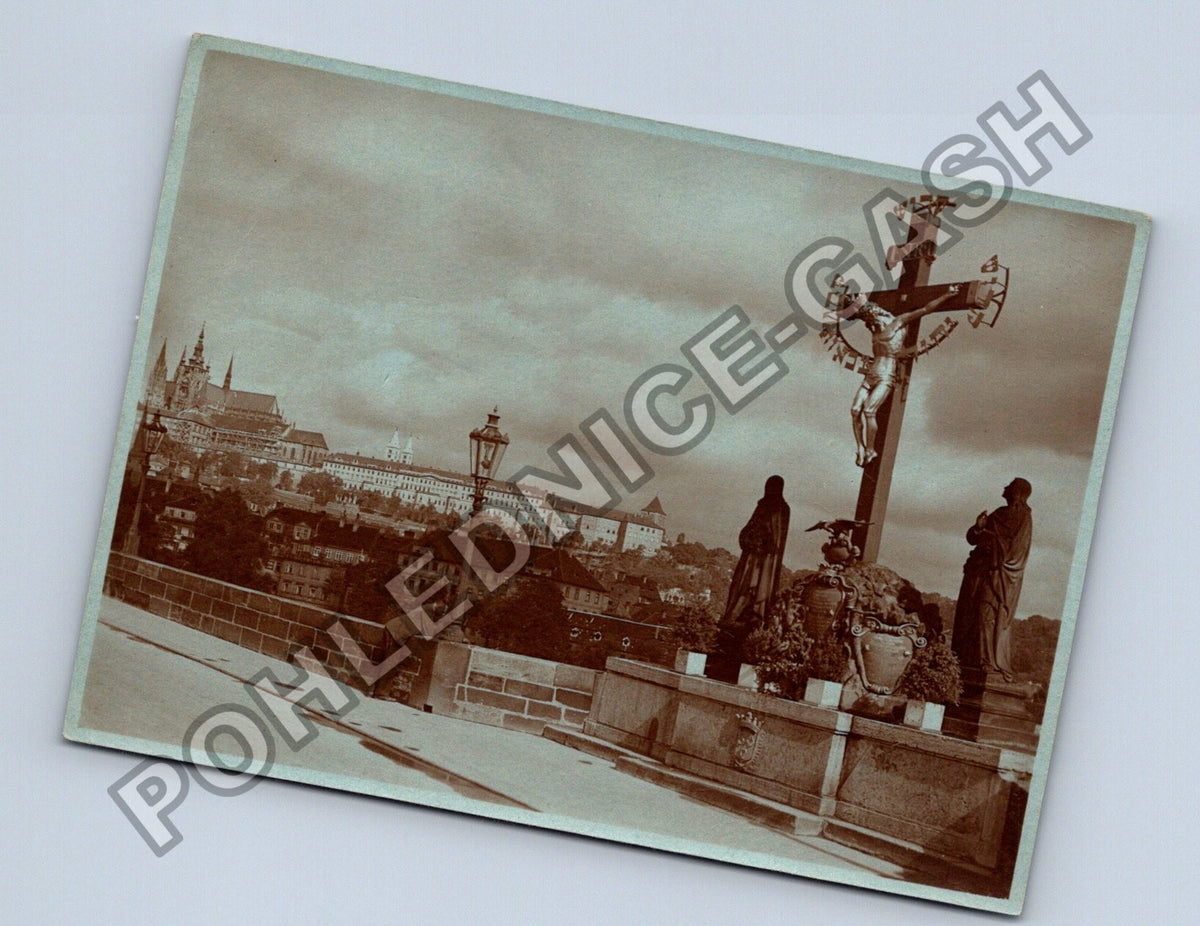 Stará fotografie Karlův most s Hradčany (BM26842)