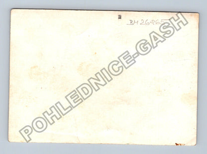 Stará fotografie Dubá venkovský dům a žena (BM26865)