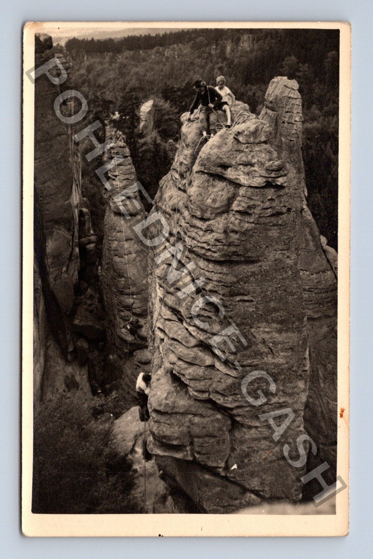 Stará fotografie skalní lezení (BM26878)