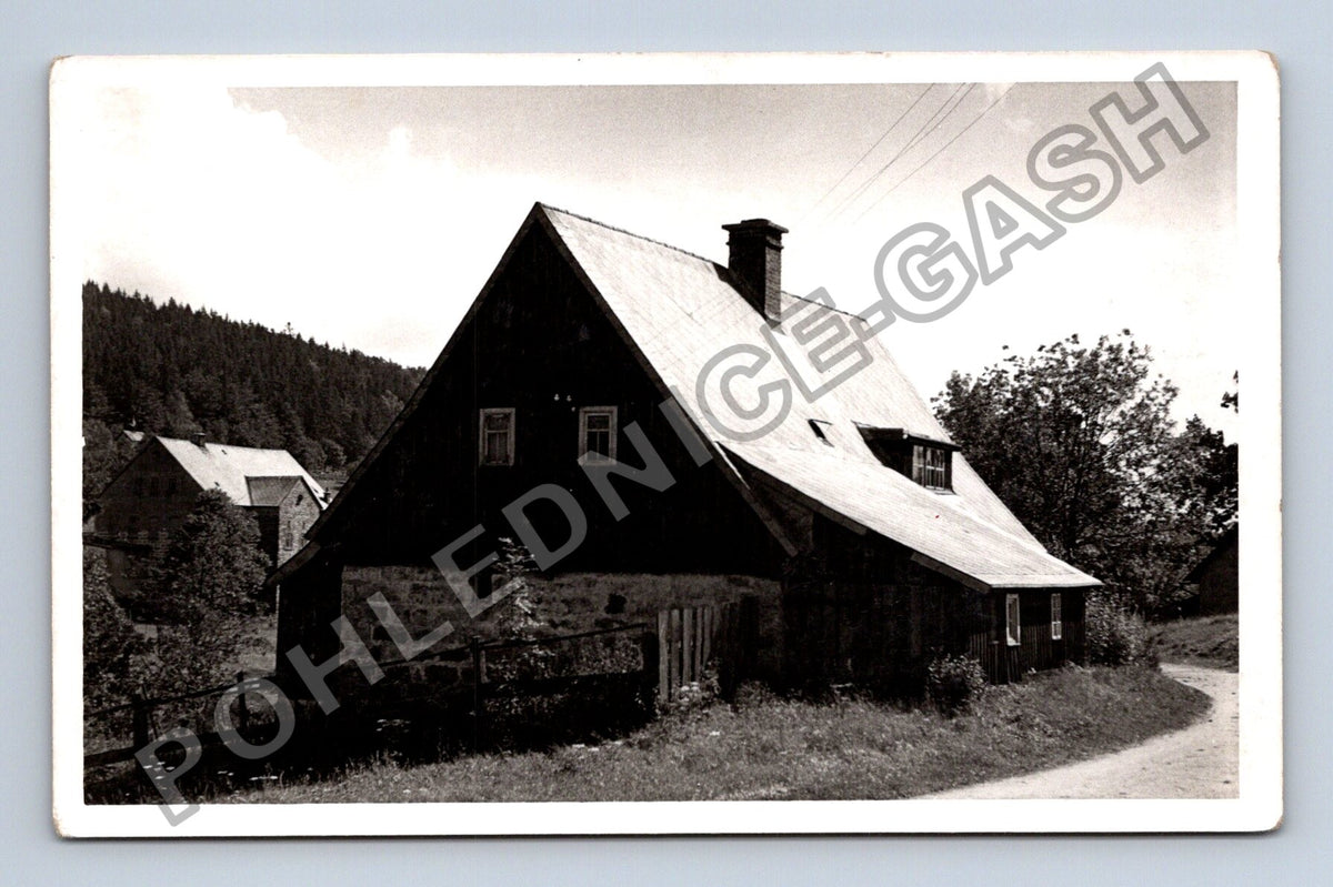 Stará fotografie venkovský dům příroda (BM26891)