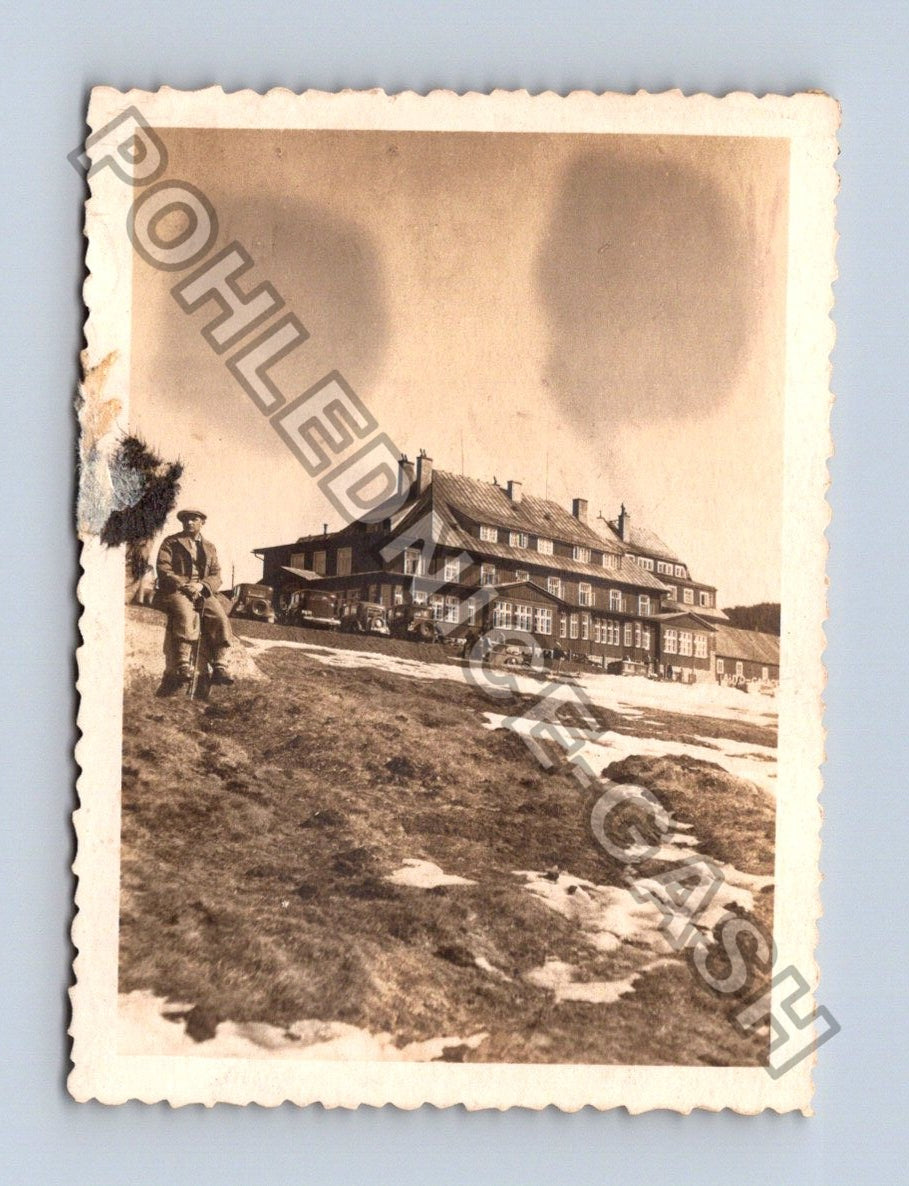 Stará fotografie Masarykova chata na Jedličku v Jizerkách (BM26914)