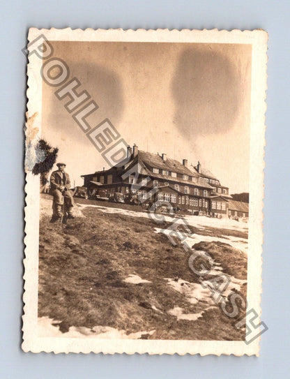 Stará fotografie Masarykova chata na Jedličku v Jizerkách (BM26914)