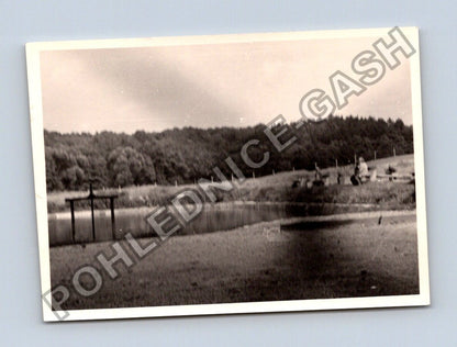 Stará fotografie krajina s rybníkem (BM26939)