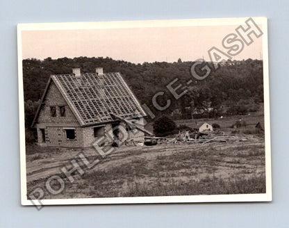 Stará fotografie dům ve výstavbě (BM26940)