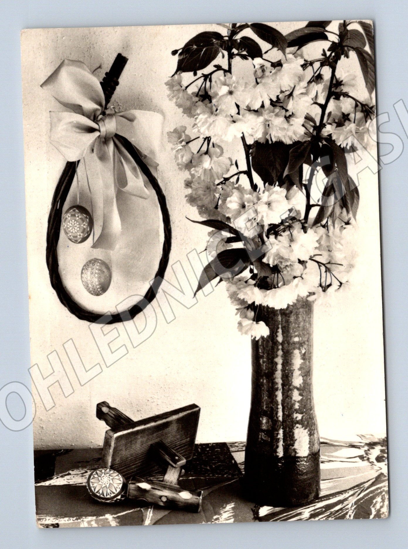 Easter postcard Czechoslovakia 1973 manuscript (M10008)