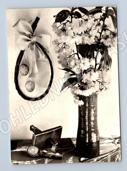 Easter postcard Czechoslovakia 1973 manuscript (M10008)