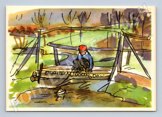 Easter postcard Happy Easter From Balloons (M10021)