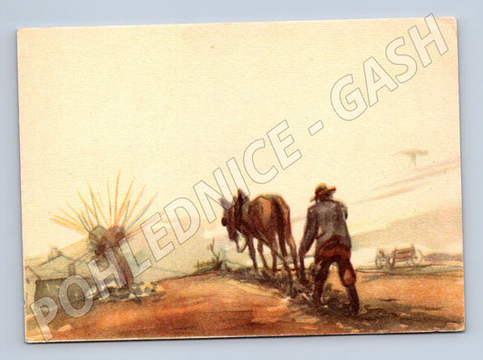 Easter postcard Alois Hejl countryside until 1950 (M10036)