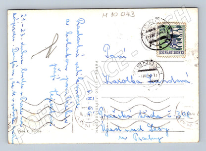 Easter postcard Easter egg and pomlázka Orbis (M10043)