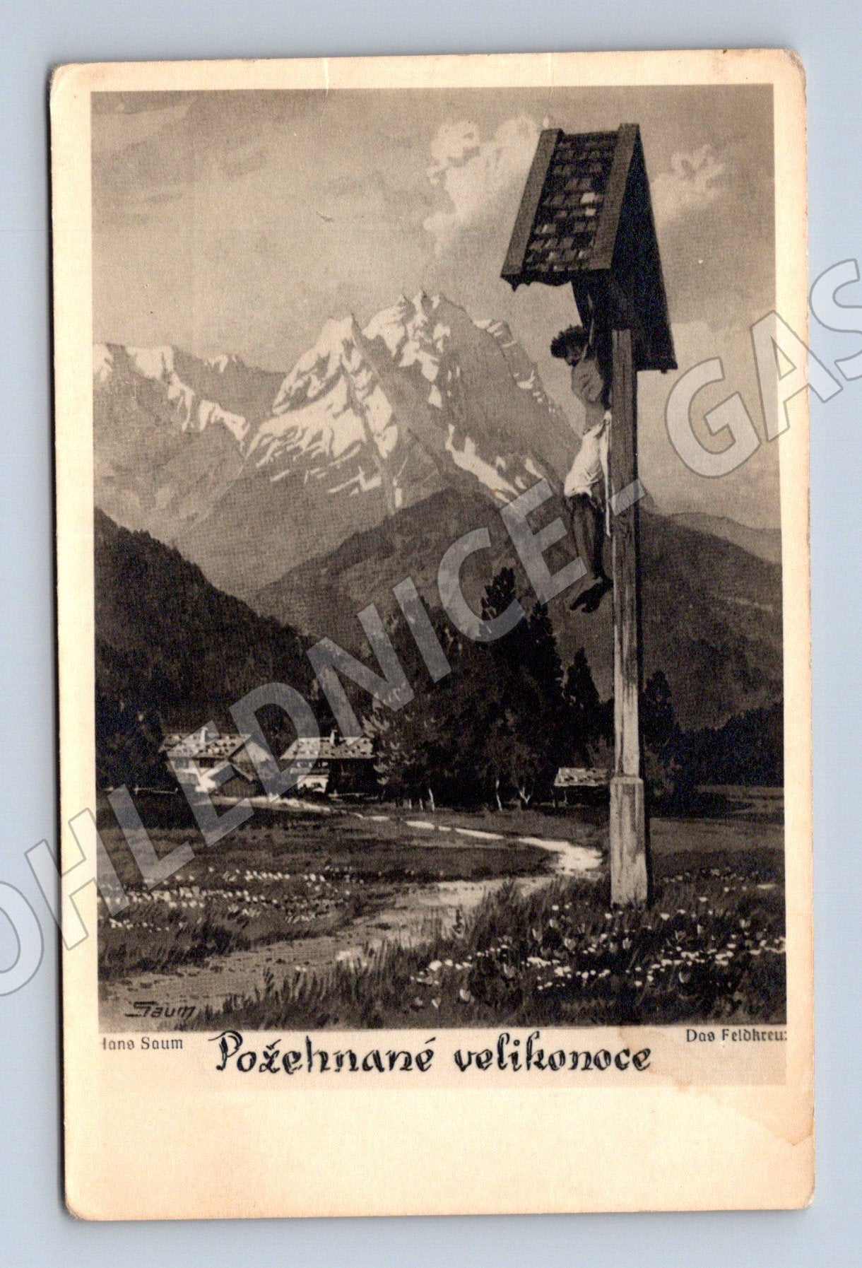 Velikonoční pohlednice Požehnané velikonoce ČSR (M10064)