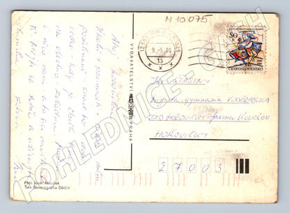 Pohlednice kotě Československo 1990 použitá (M10075)