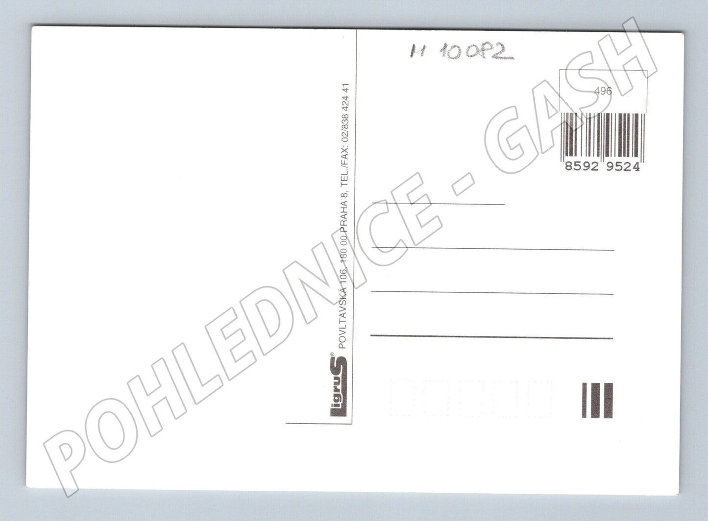 Pohlednice štěně pes Chybíš mi ve květináči (M10082)