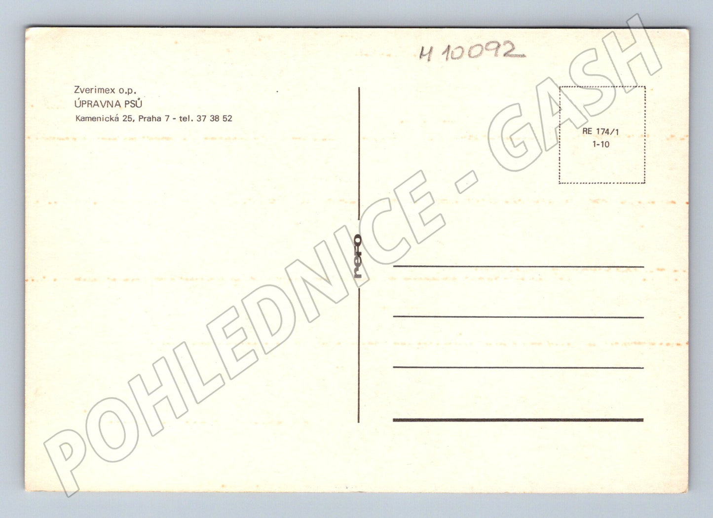 Pohlednice Zverimex úpravna psů Praha koláž (M10092)