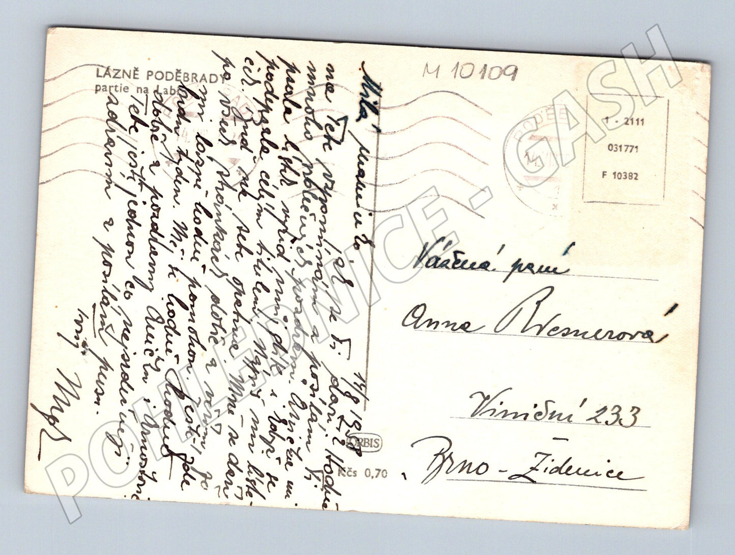 Poděbrady steamer on the Elbe historical used (M10109)