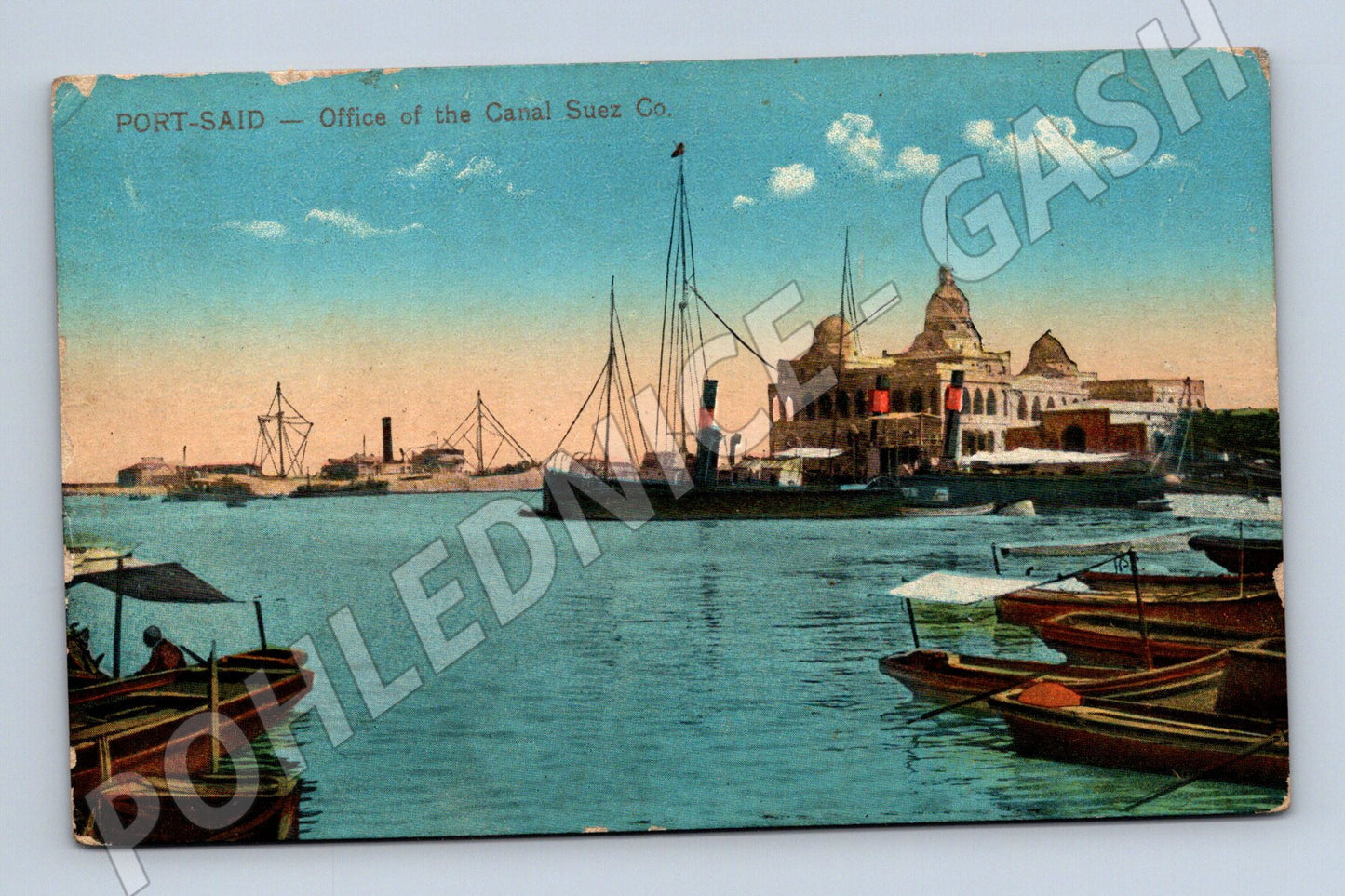 Port Said Suezský průplav Egypt starý pohled (M10113)