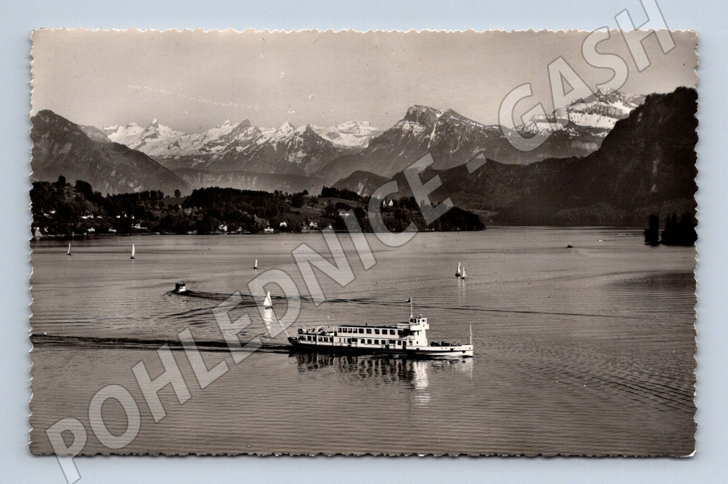 Steamboat on Lake Lucerne Switzerland Alps (M10118)