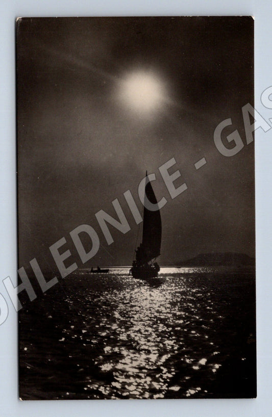 Balaton plachetnice za měsíčního svitu (M10122)