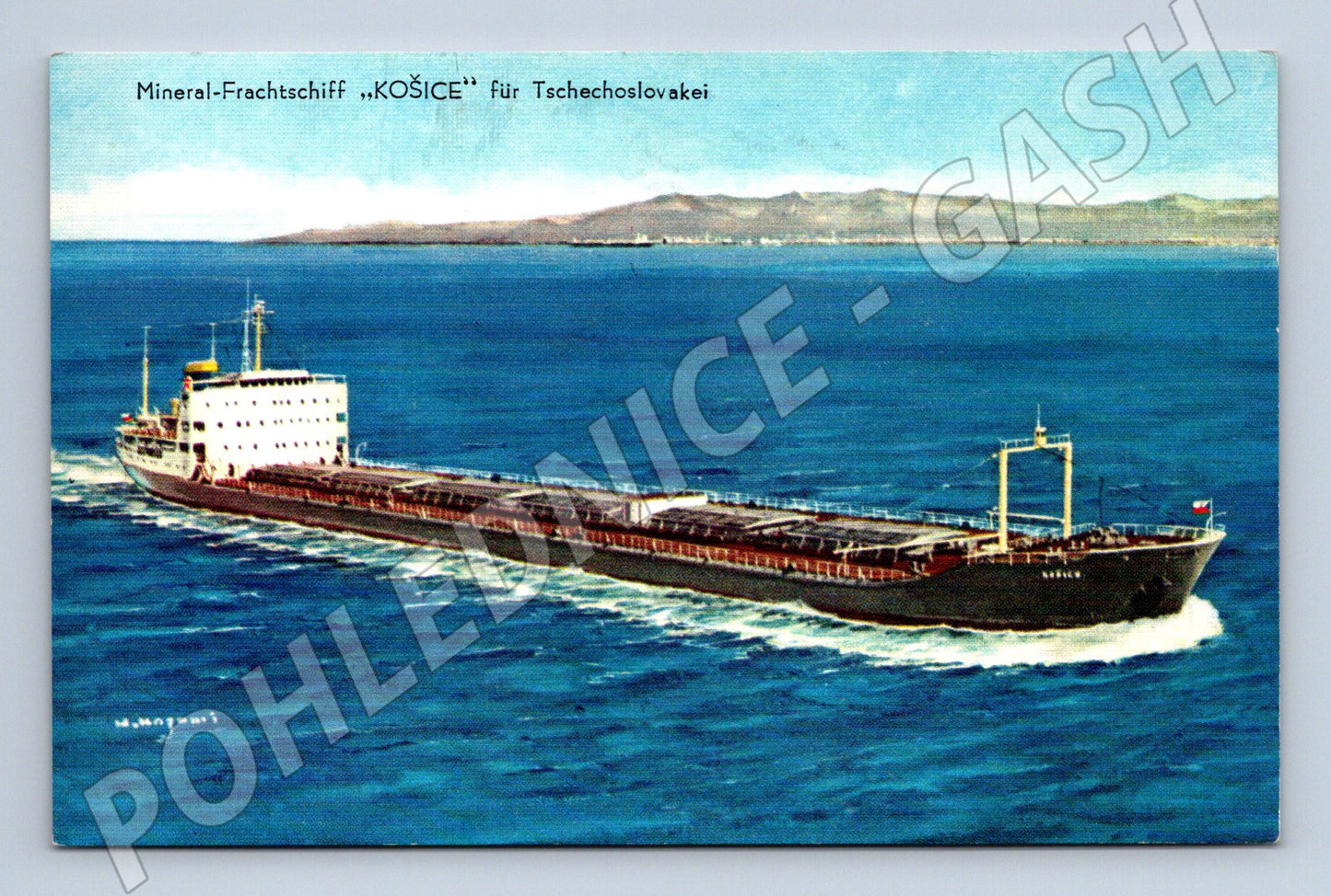 Mineral ship KOŠICE Czechoslovakia Hitachi 1963 (M10125)