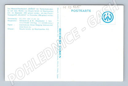 Mineral ship KOŠICE Czechoslovakia Hitachi 1963 (M10125)