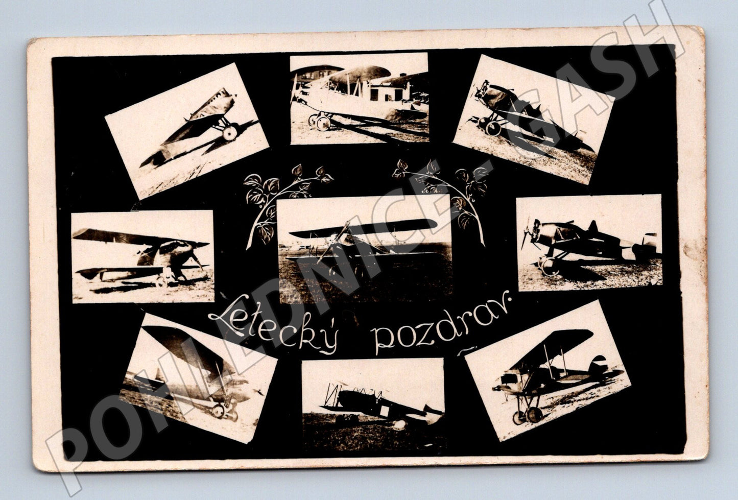 Letecký pozdrav koláž letadel Prostějov (M10139)