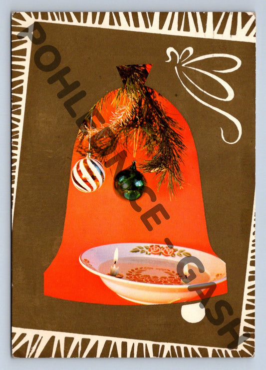 Pohlednice Vánoční ČSSR retro (M1014)
