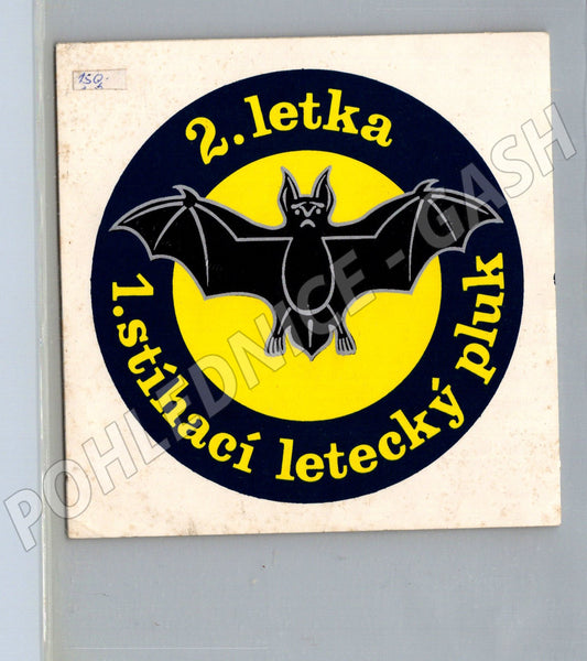 Samolepka 2 letka 1 stíhací pluk vojenské letectvo ČSR (M10142)