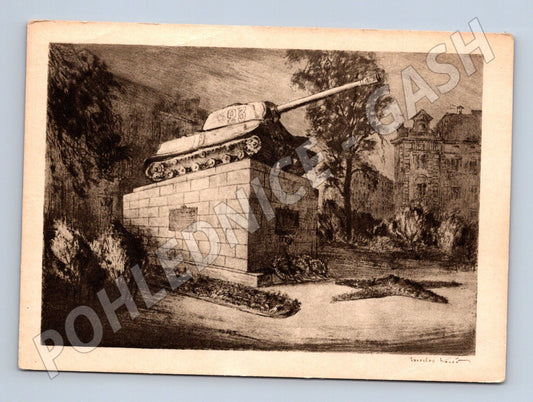 Památník sovětského tanku T 34 Praha 1945 (M10146)