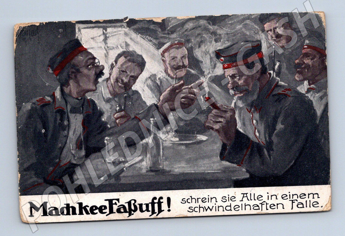 Feldpost 1 sv válka humorní vojáci (M10152)