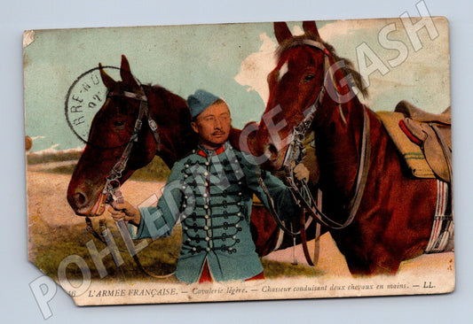 Francouzská kavalerie 1916 barevná prošlá (M10153)