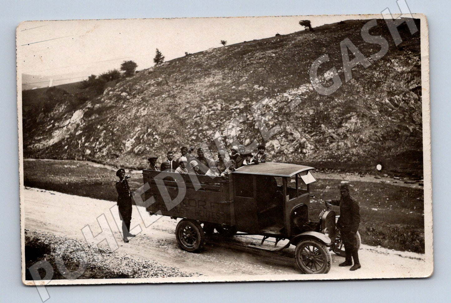 Truck with people Hungary circa 1920 (M10155)