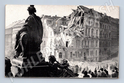 Prague 1945 destroyed house near the National Museum (M10191)