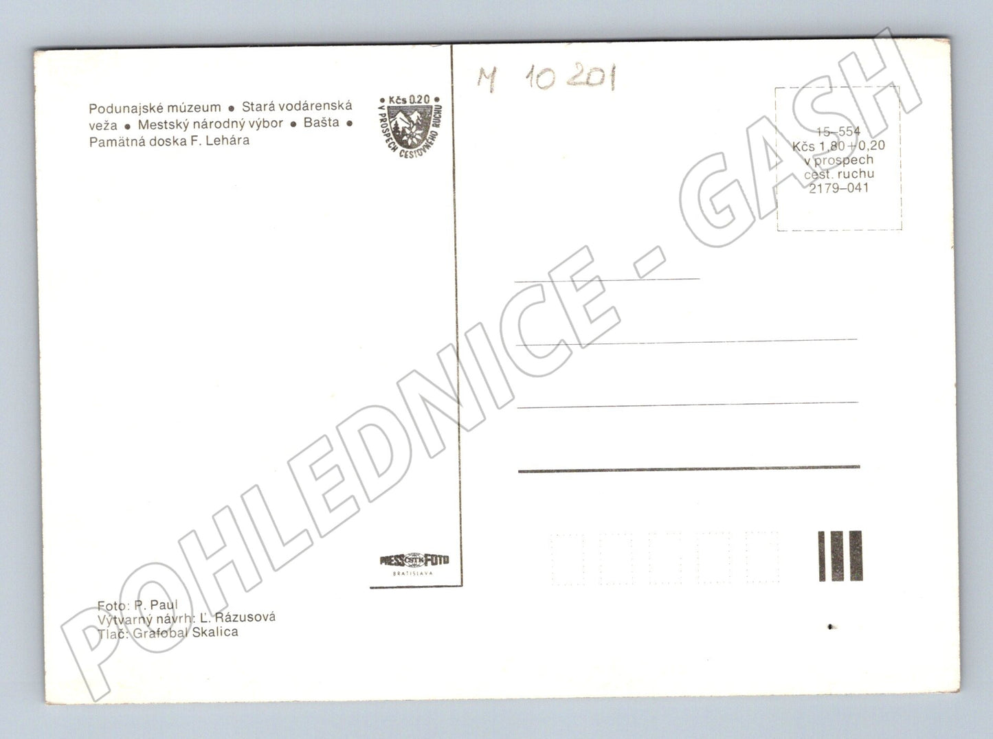 Pohlednice Komárno Památky města Slovensko (M10201)
