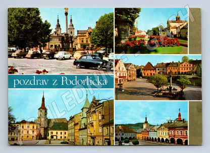 Pohlednice Pozdrav z Podorlicka – koláž měst Orlických hor (M10203)