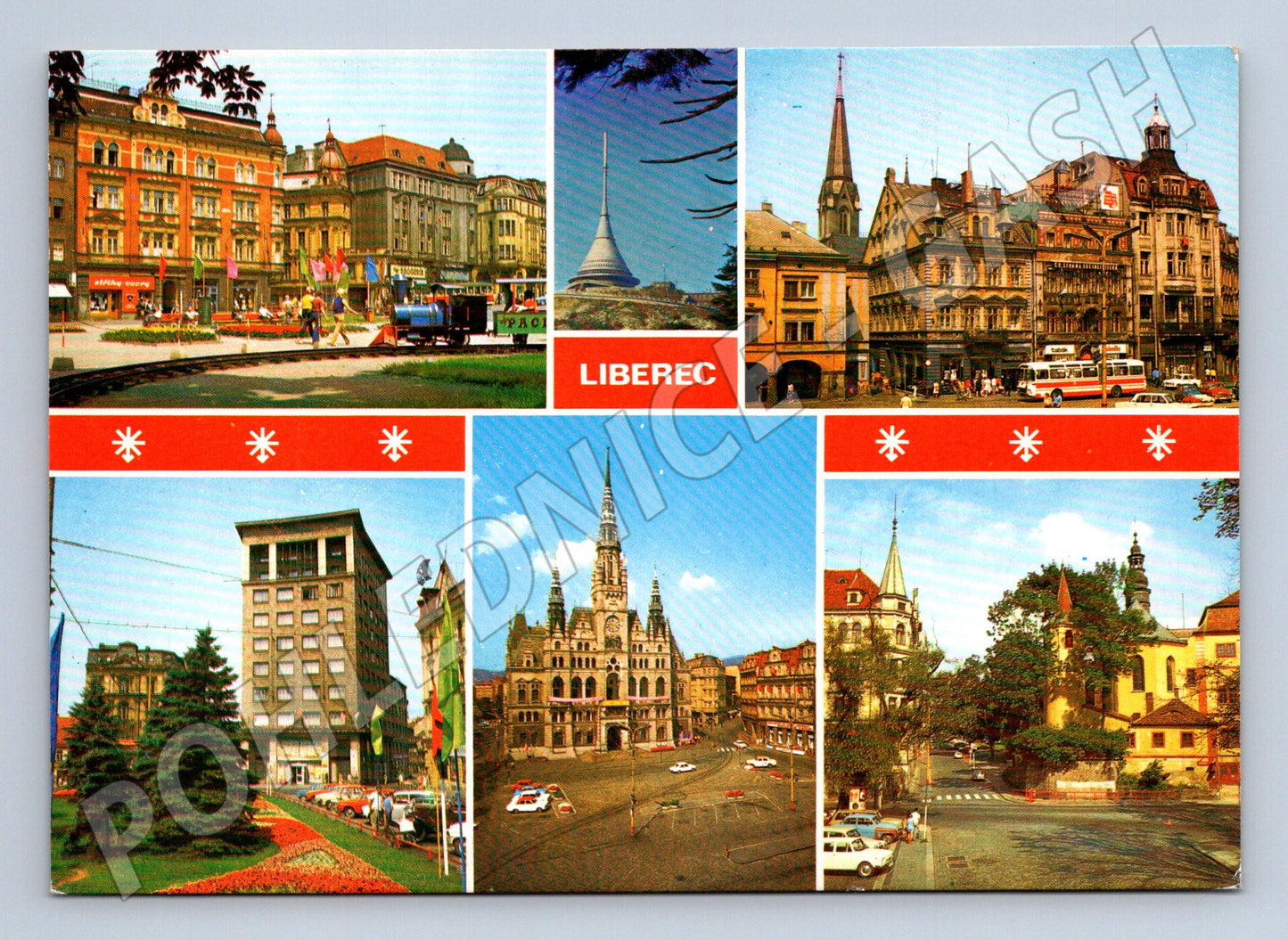 Pohlednice Liberec Radnice - Ještěd (M10207)