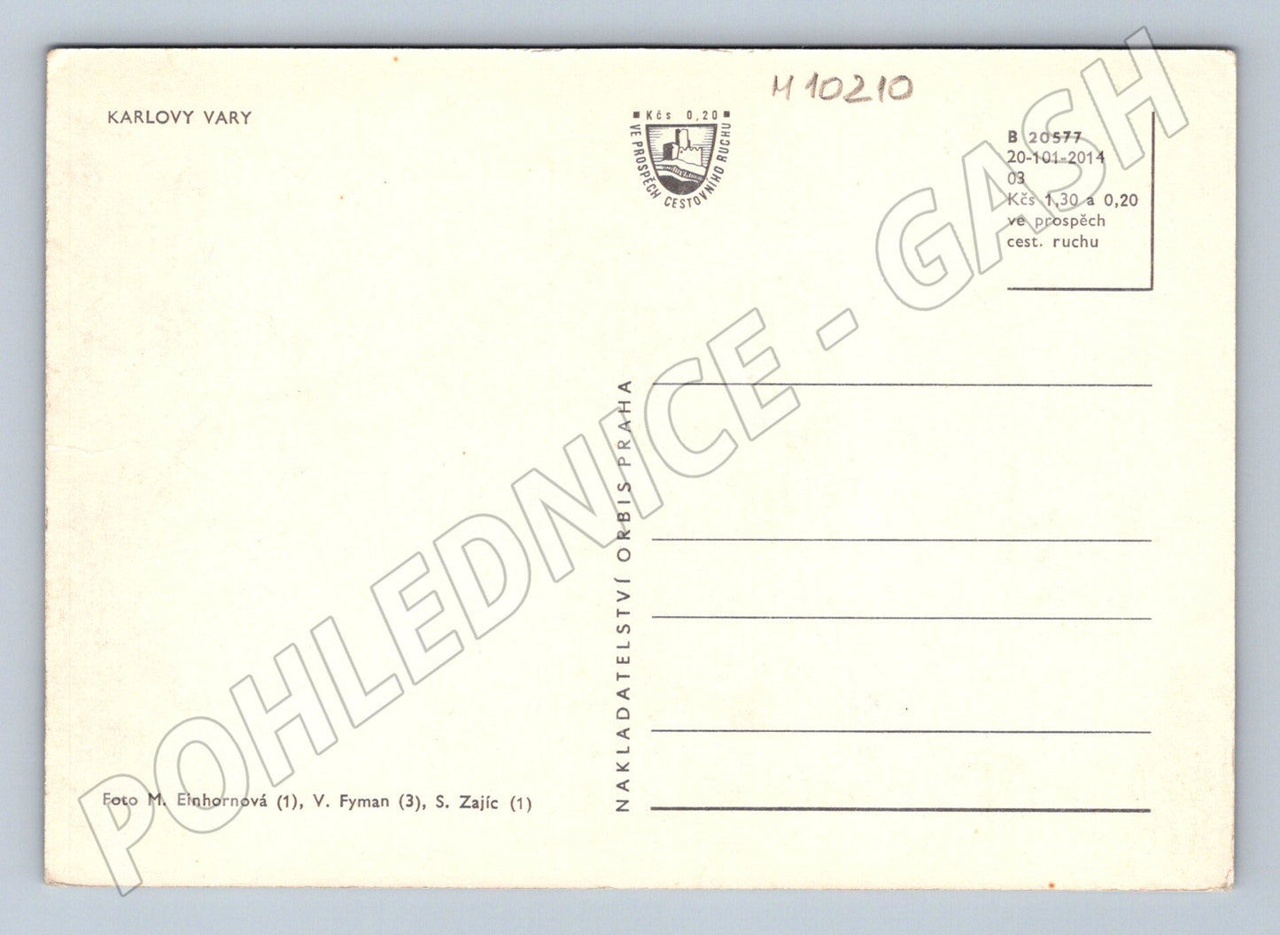 Pohlednice Karlovy Vary – historická (M10210)