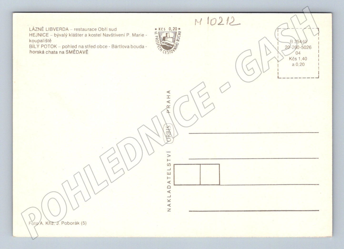 Pohlednice Jizerské hory - koláž (M10212)