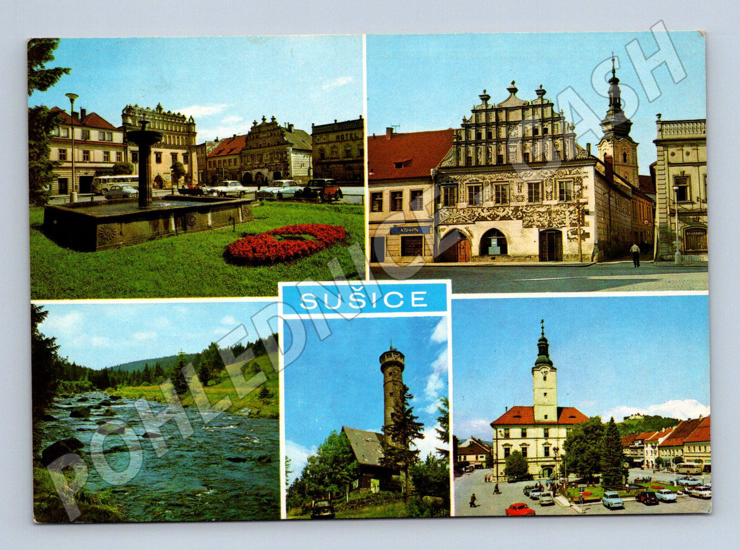 Pohlednice Sušice – koláž (M10215)