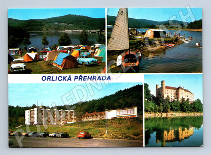 Pohlednice Orlická přehrada - zámek Orlík (M10216)