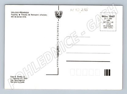 Pohlednice Orlická přehrada - zámek Orlík (M10216)