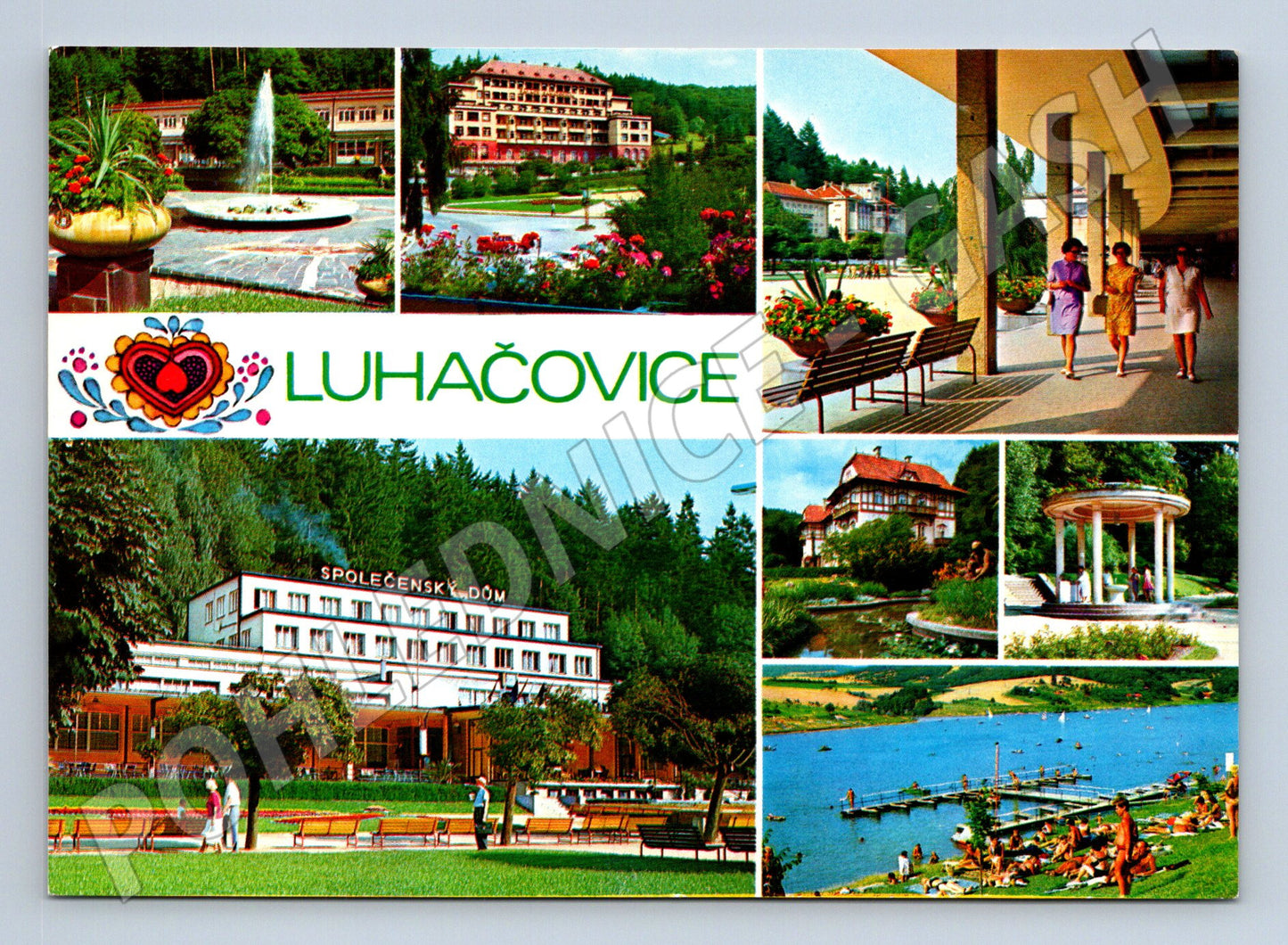 Pohlednice Luhačovice lázně kolonáda (M10225)