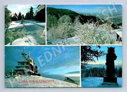Pohlednice Zima na Radhošti – Radegast, chrám (M10231)